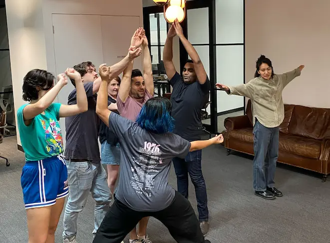 Improv coaching session